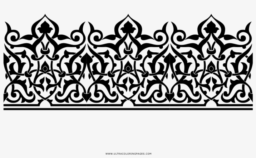 Ornamento Página Para Colorear - Arabesque, transparent png #8398253
