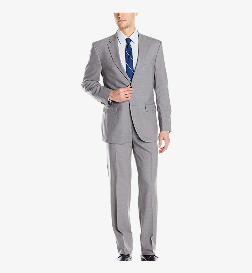 Slim Fit Light Grey Suit By Tommy Hilfiger - Daniel Craig Suit, transparent png #8399166