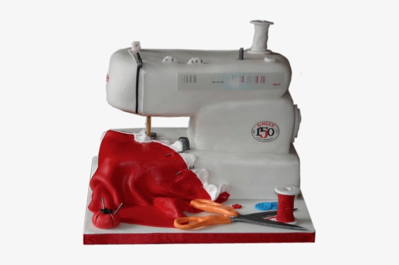 Sewing Machine 3d Bespoke Cakes Derbyshire Nottinghamshire - Singer, transparent png #840330