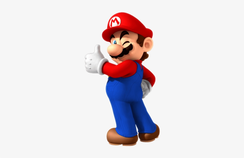 Battery-saving - Super Mario Thumbs Up, transparent png #840445