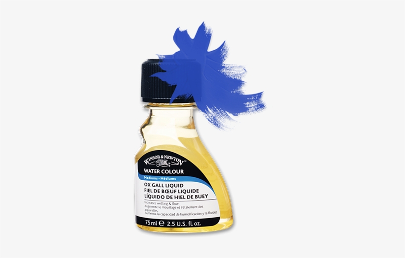 Winsor & Newton Watercolor Ox Gall Liquid Medium, 75 - Winsor And Newton Water Colour Ox Gall Liquid Medium, transparent png #840512