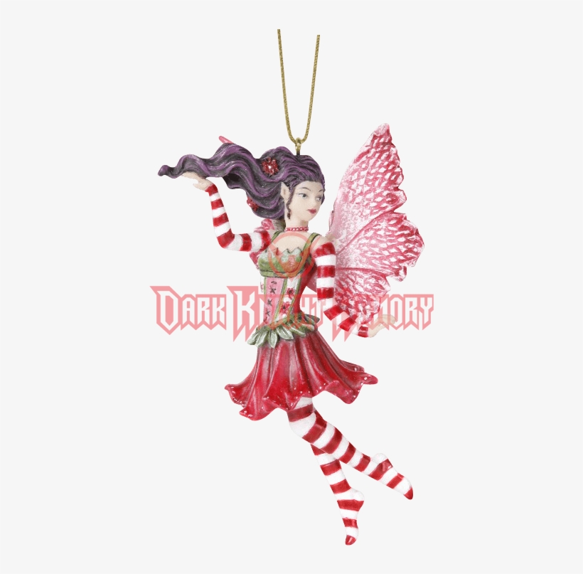 Candy Cane Fairy Hanging Ornament - Poinsettia Fairy - Ornament, transparent png #840533