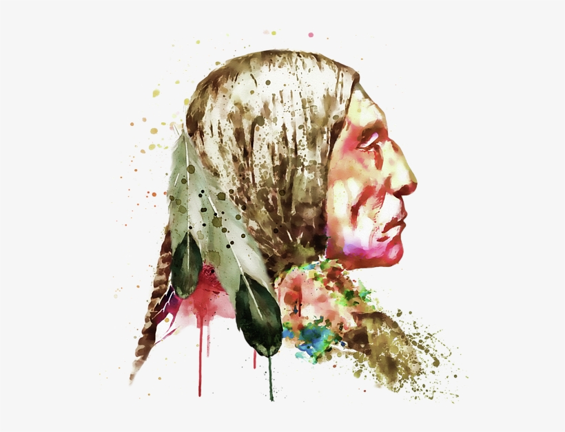 Bleed Area May Not Be Visible - Native American From Side, transparent png #840565