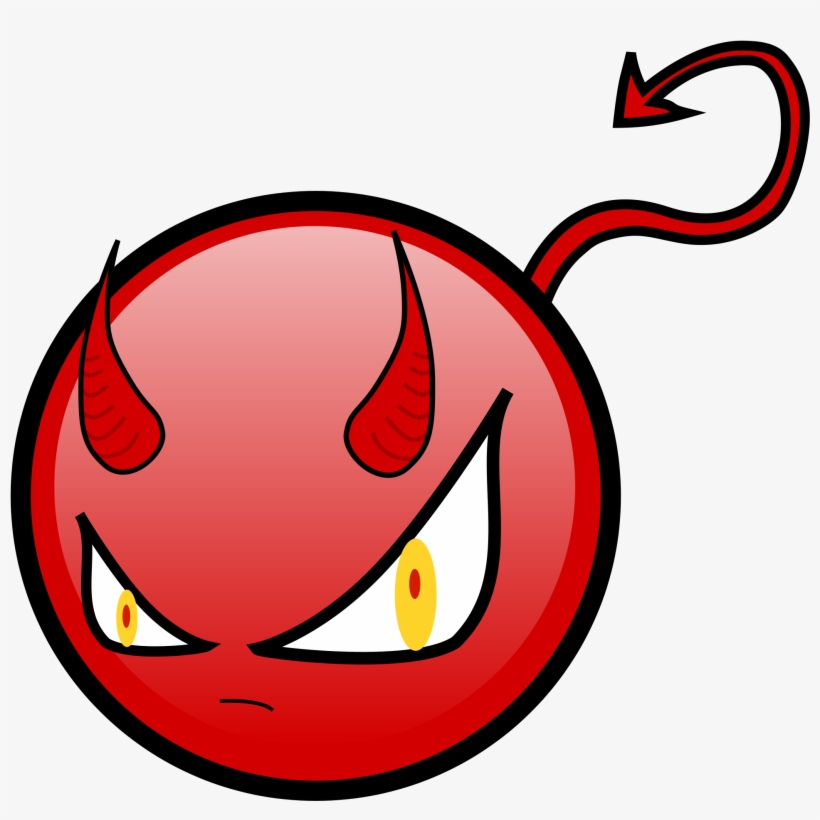 Evil Smiley Transparent Background - Red Evil, transparent png #840714