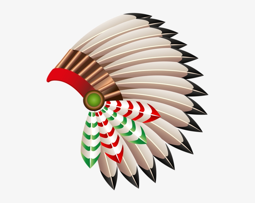 Native American Chief Hat Transparent Png Clip Art - Red Indian Headdress Png, transparent png #840720