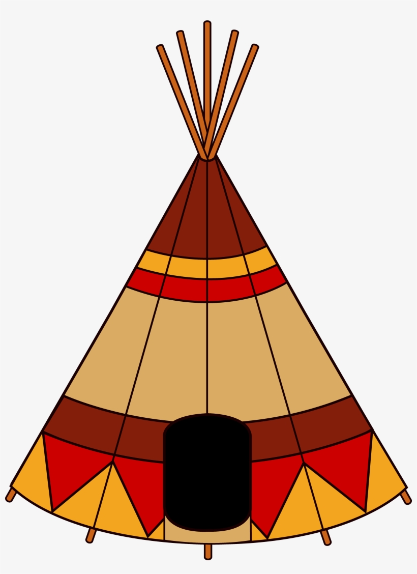 Native American Teepee - Teepee Clipart, transparent png #840748