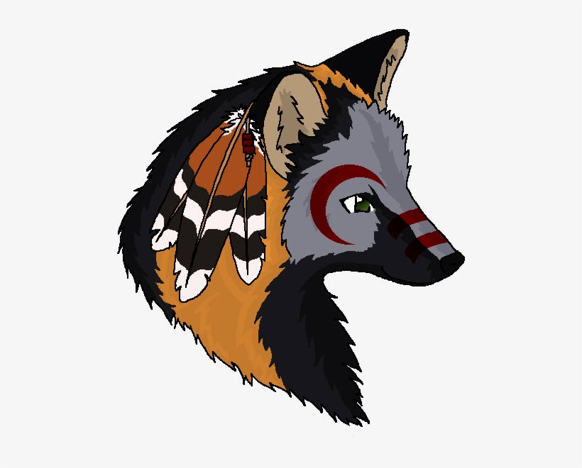 Native American Cross Fox By Caliwings On Deviantart - Native American Fox Drawings, transparent png #840773