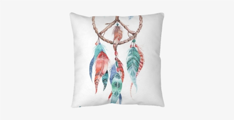 Isolated Watercolor Decoration Bohemian Dreamcatcher - Dreamcatcher Watercolor, transparent png #840893