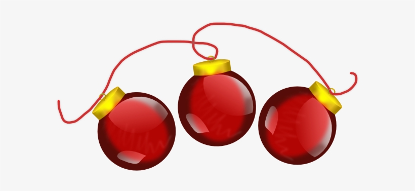 Baubles Png Hd - String Of Ornaments Clipart, transparent png #840895