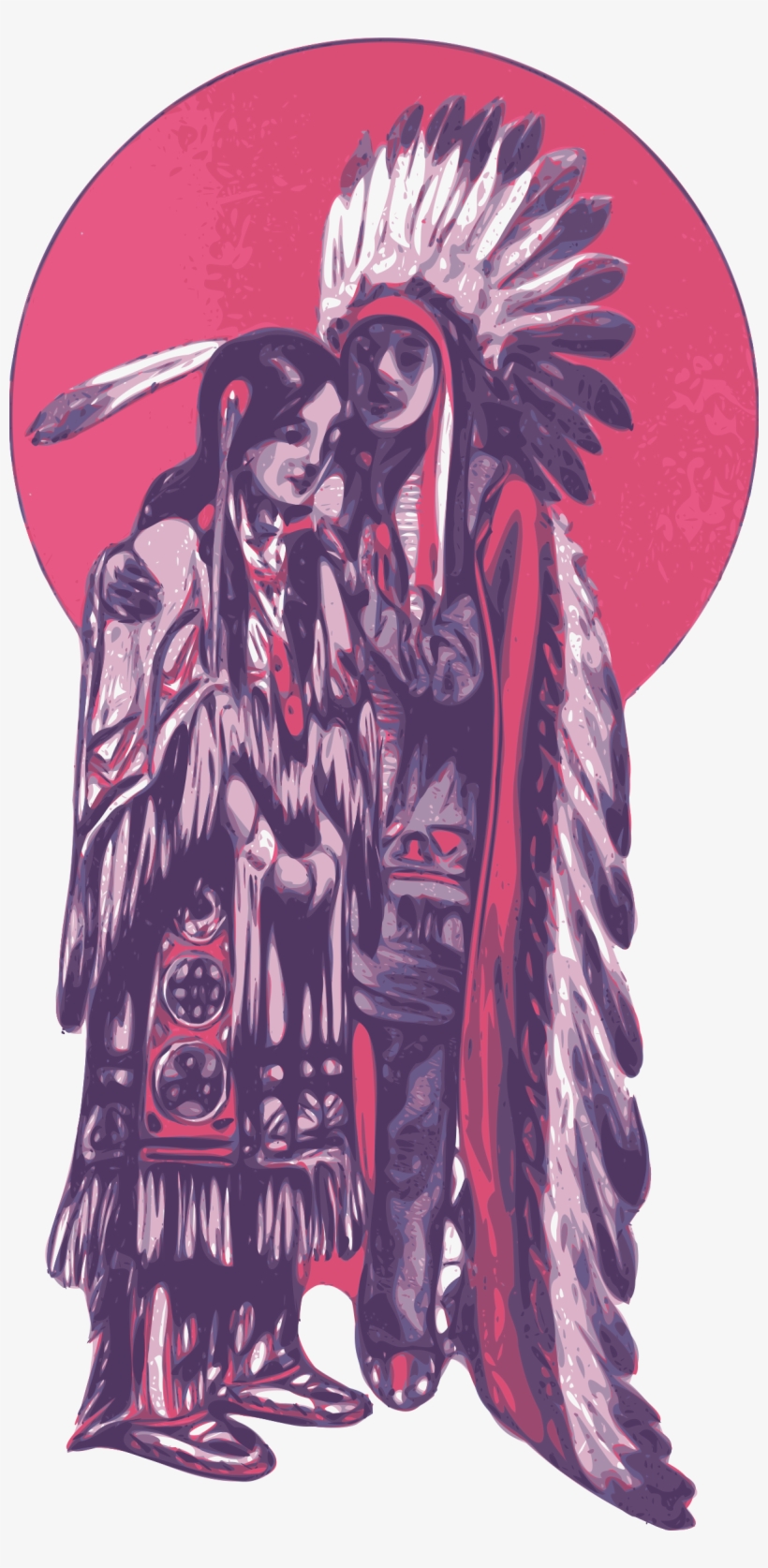 Native Americans In The United States Native American - Native American Couples Art, transparent png #840929