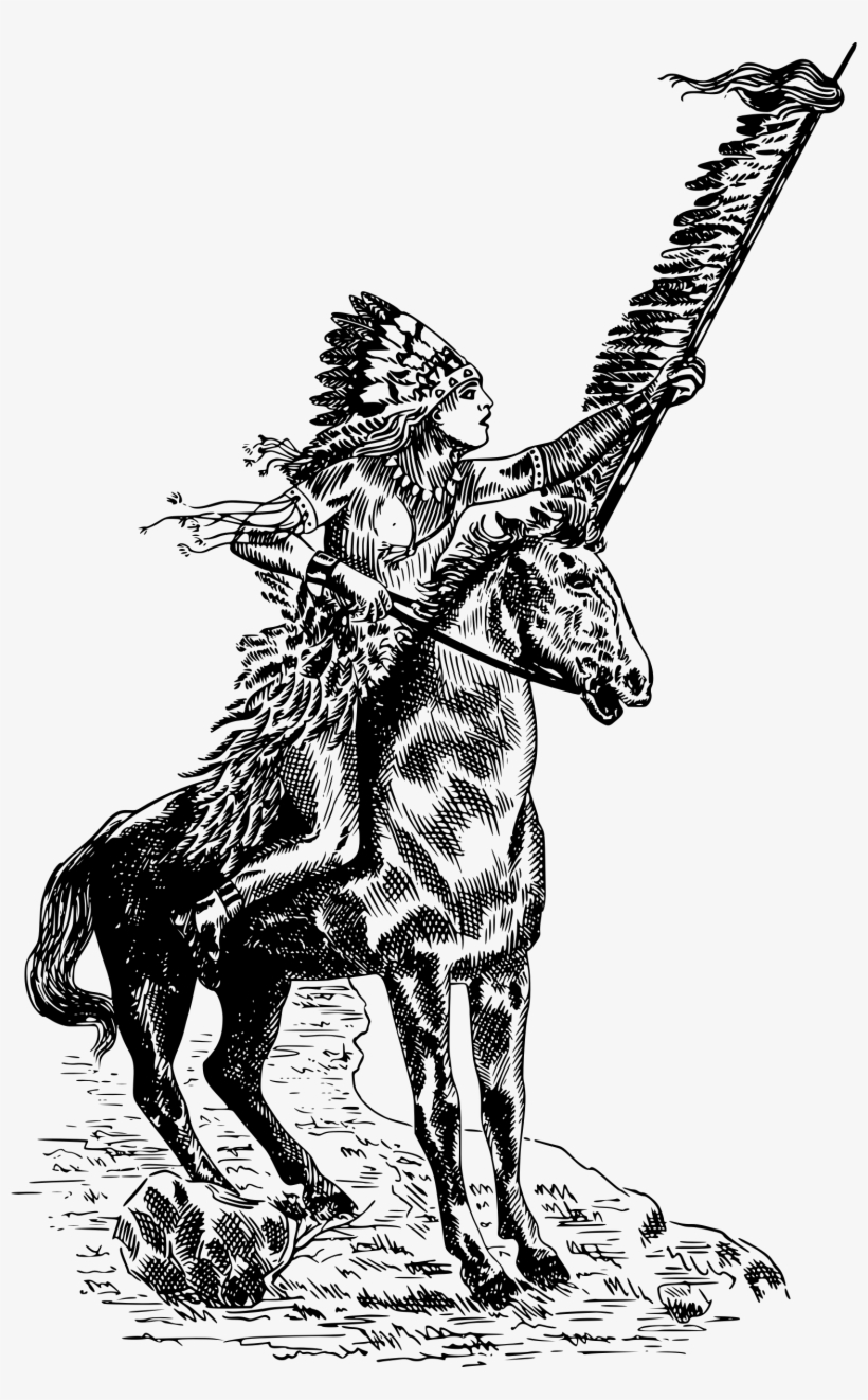 This Free Icons Png Design Of Native American Man On, transparent png #840952