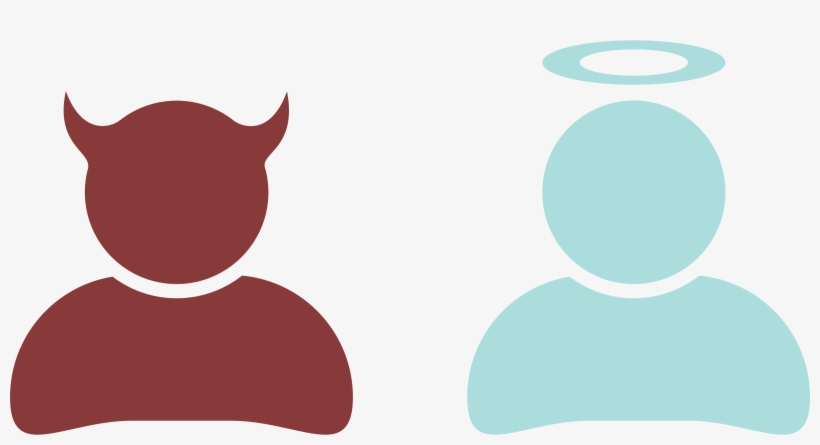 Big Image - Evil And Good Clipart, transparent png #841107