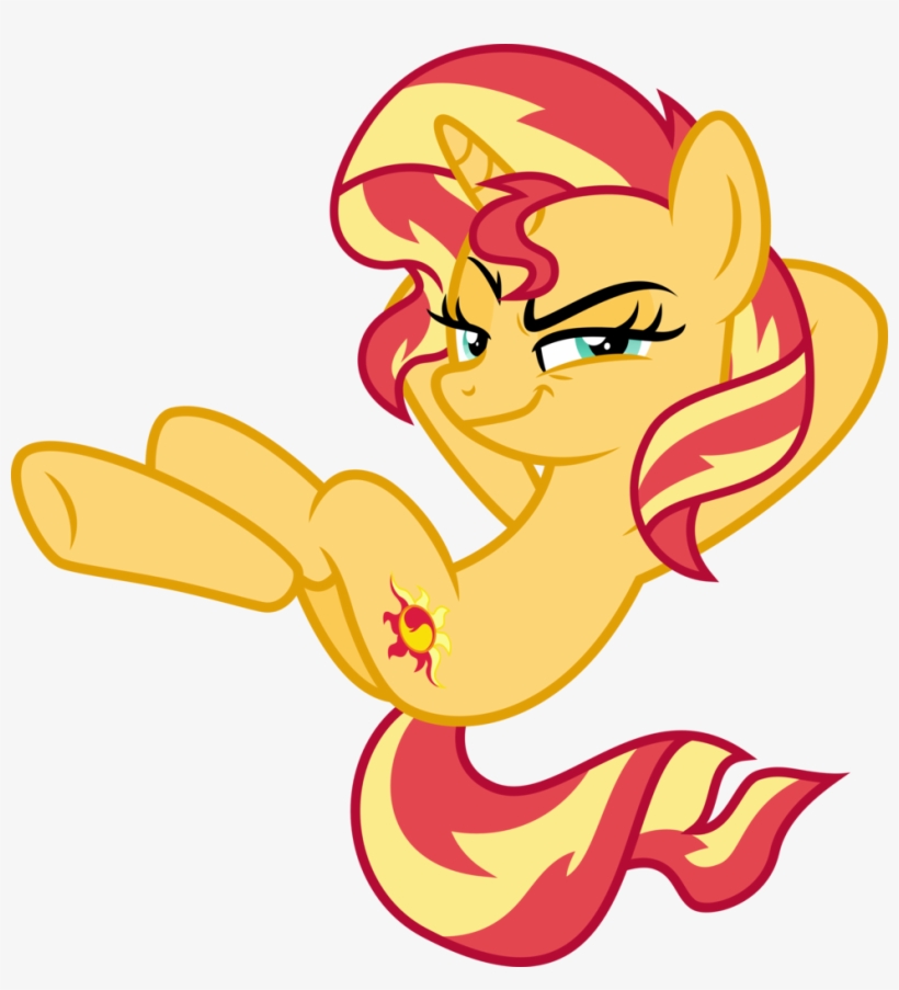 Unicorn Transparent Evil - Sunset Shimmer Evil Pony, transparent png #841281