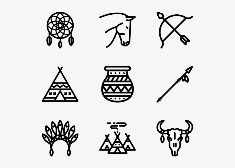 American Indigenous Signals - American Indian Icons, transparent png #841303