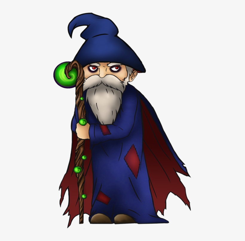 Graphic Free Library Png Gamedev Market Freeuse Stock - Dark Wizard Wizard Cartoon, transparent png #841340
