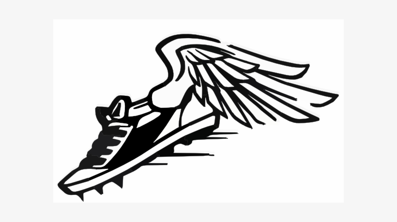 Track And Field Shoe Wings Png Royalty Free Library - Track Clipart, transparent png #842178