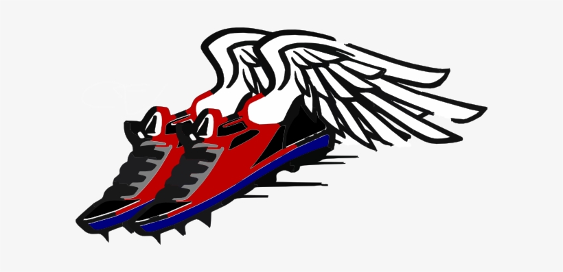 Track And Field Shoe Wings Png - Track And Field Clipart Png, transparent png #842419