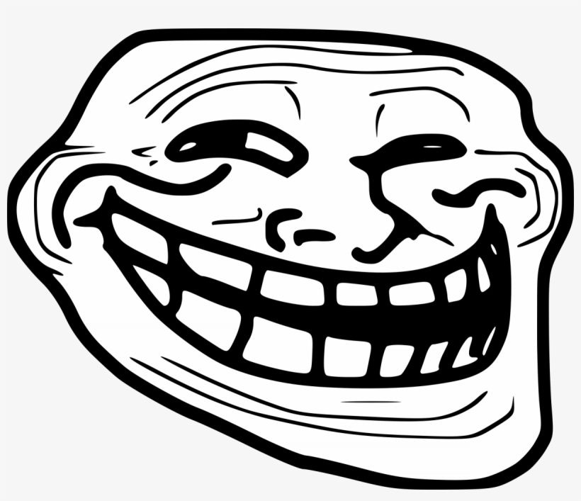 Troll Face - Minecraft Troll Face, transparent png #843026