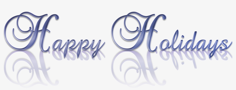 Free Happy Holidays Banner Png - Calligraphy, transparent png #843909