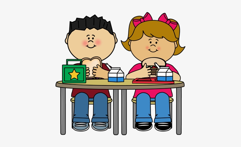School Lunch Table - School Lunch Clipart, transparent png #844438