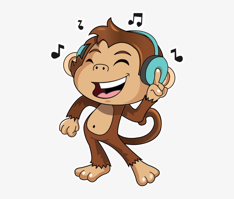 Cute Monkey Stickers Messages Sticker-1 - Cute Monkey Sticker Png, transparent png #844473