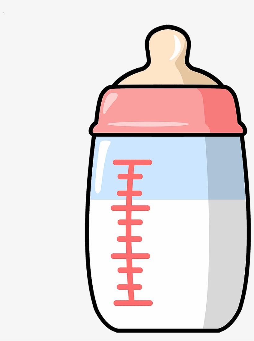 Baby Milk Bottle Png Clipart Best Cartoon Food - Baby Bottle Clipart, transparent png #844741