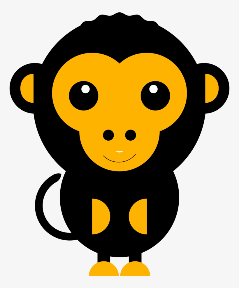 Cute Monkey Men's Printed Vest - Illustration, transparent png #844819