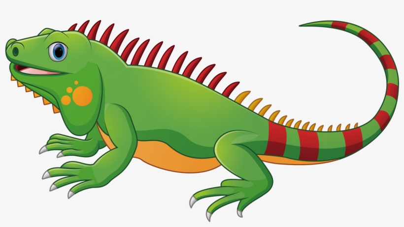Lizard Chameleons Green Iguana Reptile - Iguana Vector Png, transparent png #844847
