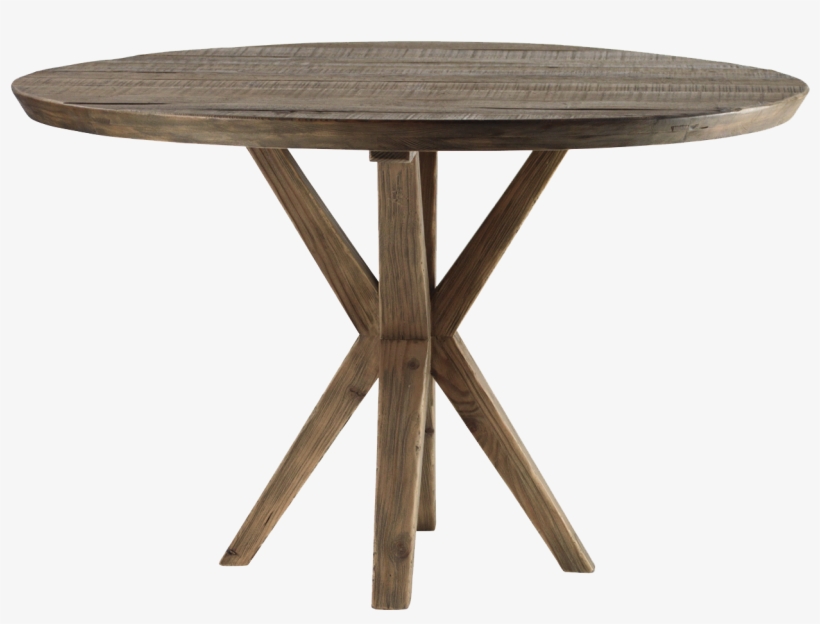 Round Wooden Dining Table, Round Kitchen Tables, Reclaimed - Round Wood Table Png, transparent png #844872