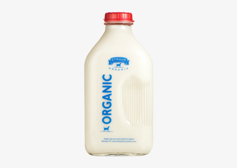 Share - Strauss Milk Bottle, transparent png #844911