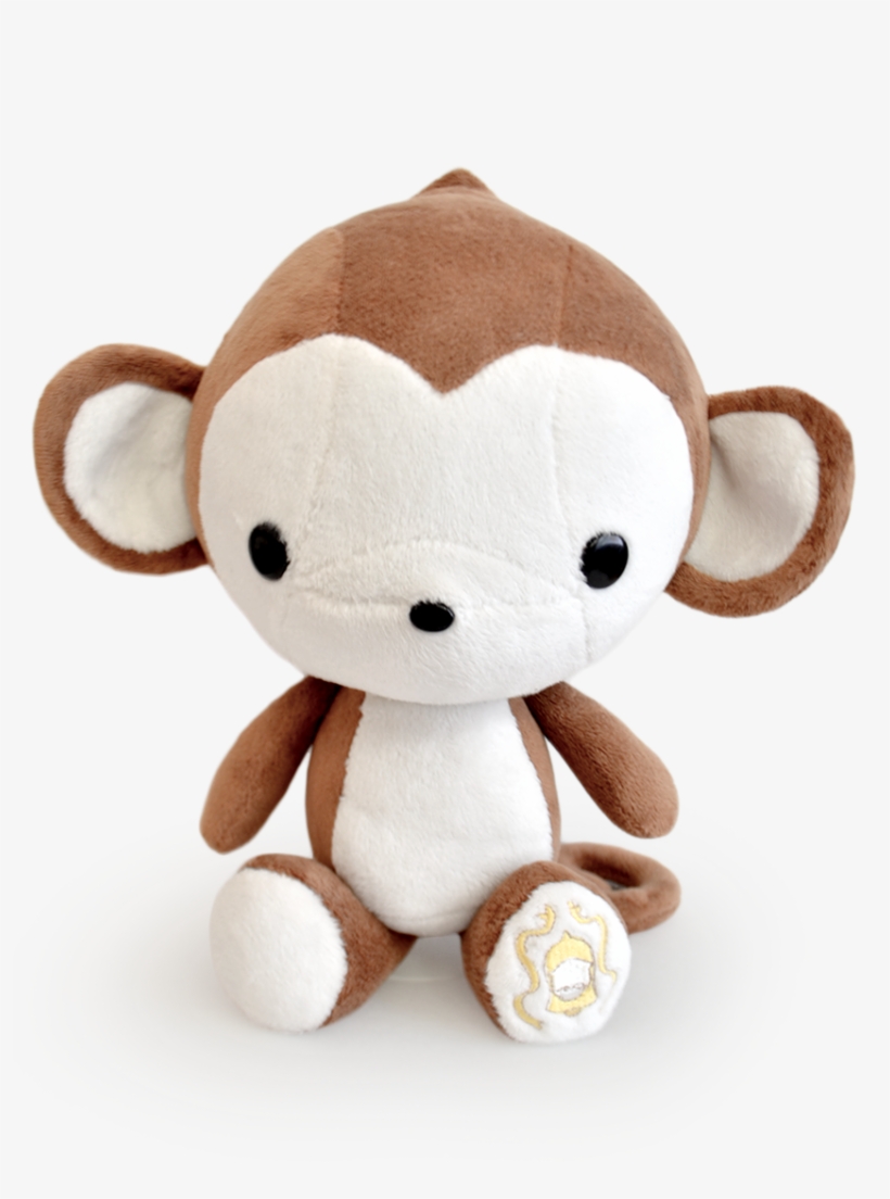 Cute Monkey - Bellzi Cute Monkey Stuffed Animal Plush - Monki - 12", transparent png #844944
