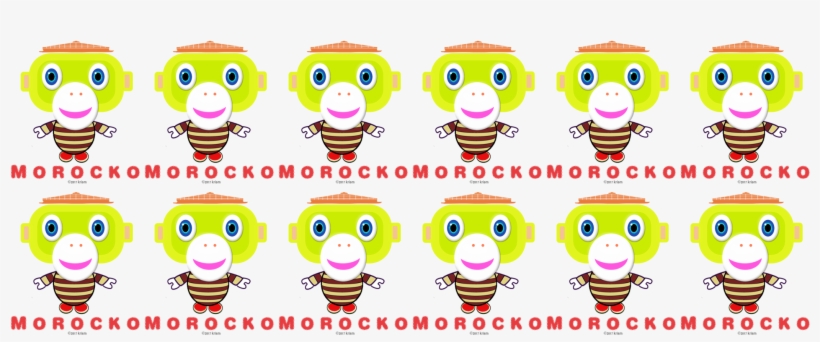 Hello Cute Monkey Morocko - Beifall-niedlicher Affe-morocko Untersetzer, transparent png #845161