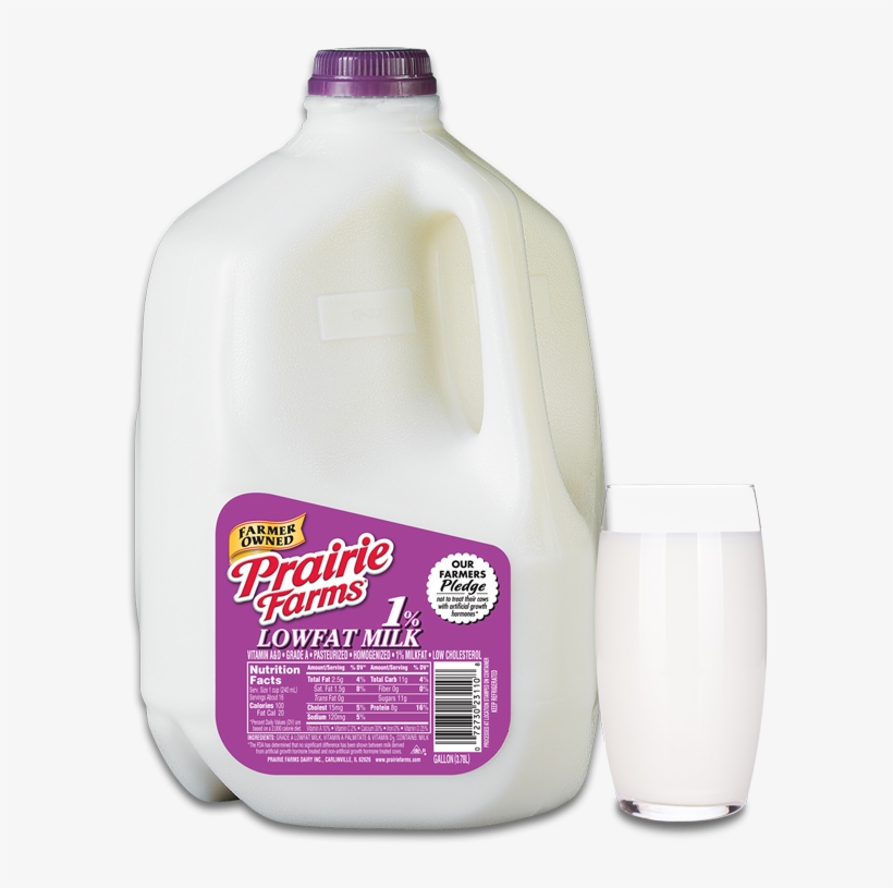 Gallon Milk Png - Prairie Farms Milk, transparent png #845437