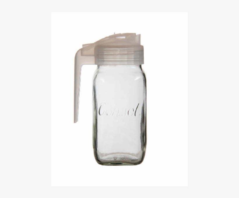 Consol Milk Jug With Frosted White Plastic Lid (sold - Jug, transparent png #845482