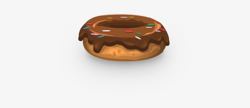 Donut Frosting Sprinkles Dessert Pastry Sw - Gambar Donat Vektor, transparent png #845551