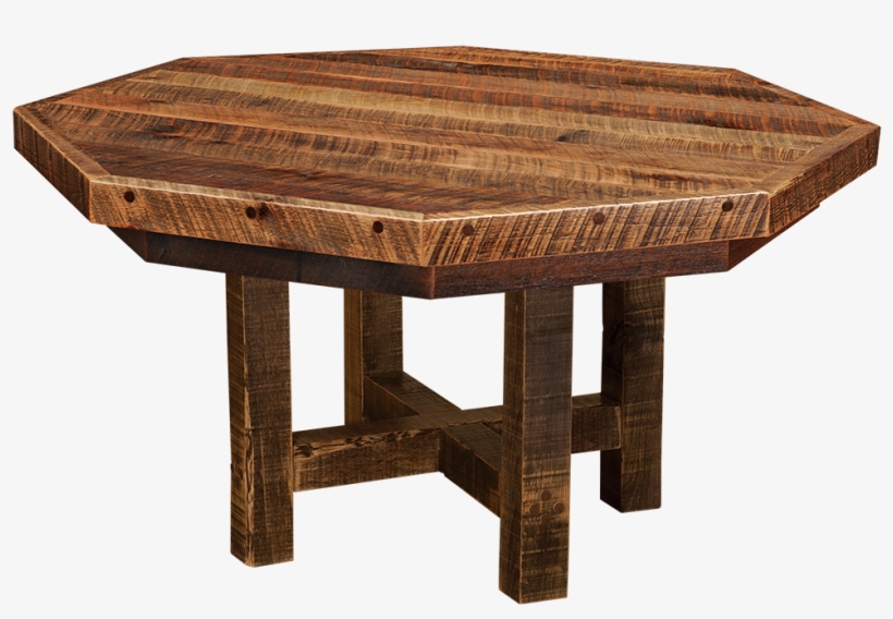 Barnwood Dining Table Cover - Fireside Lodge B16701 Barnwood Eight Sided Poker Table, transparent png #845583
