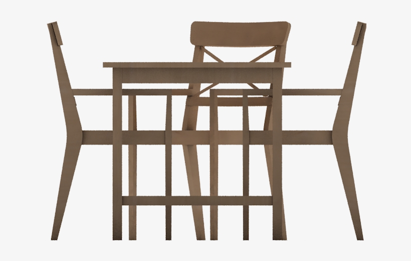 Leksvik Dining Table - Outdoor Furniture Front View, transparent png #845648
