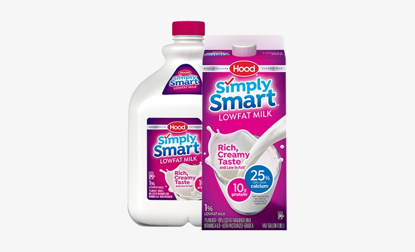 Simply Smart 1% Lowfat Milk - Hood 1% Lowfat Chocolate Milk Half Gallon, transparent png #845673