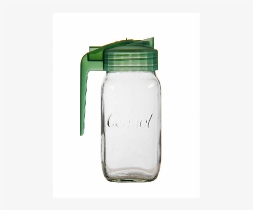 Consol Milk Jug With Assorted Coloured Lids ( Sold - Glass Bottle, transparent png #845733