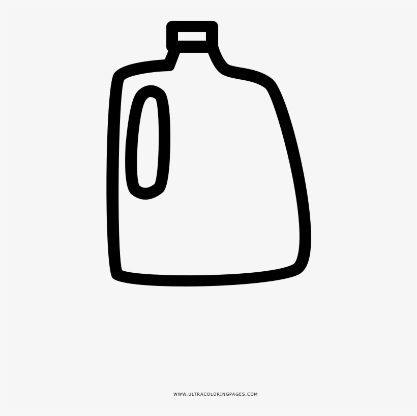Milk Jug Coloring Page - Milk, transparent png #845794