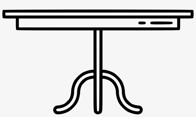 Single Legged Dining Table - Scalable Vector Graphics, transparent png #845914