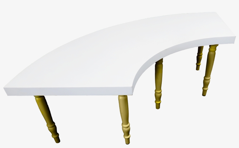 Avalon Quarter Moon Gold Dining Table - Dubai, transparent png #846218
