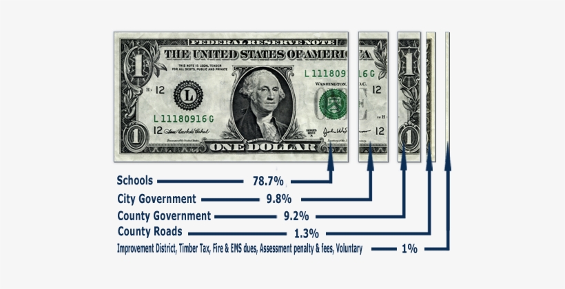 Funds For Road Maintenance And Construction Are Derived - Dollar Bill, transparent png #846887