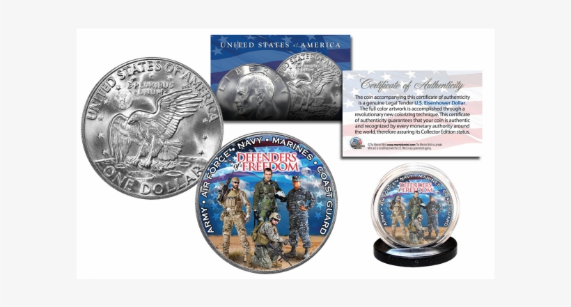 Defenders Of Freedom U - John Wayne Americana Dollar Coin, transparent png #846929
