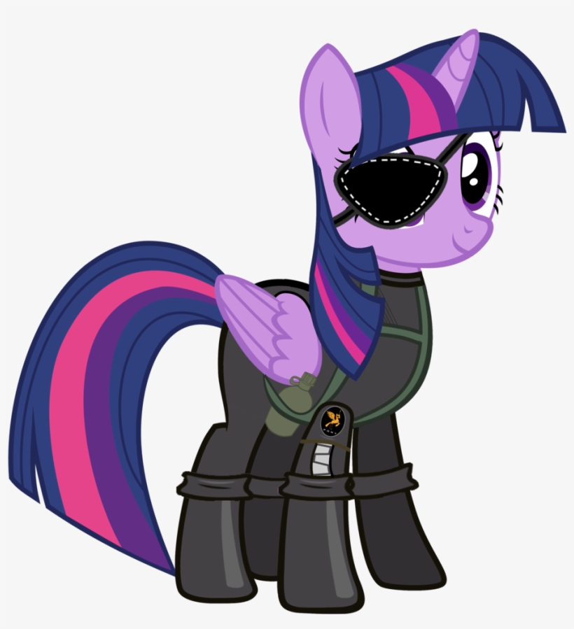 Alicorn, Big Boss, Crossover, Digital Art, Edit, Eyepatch, - Twilight Sparkle, transparent png #847823