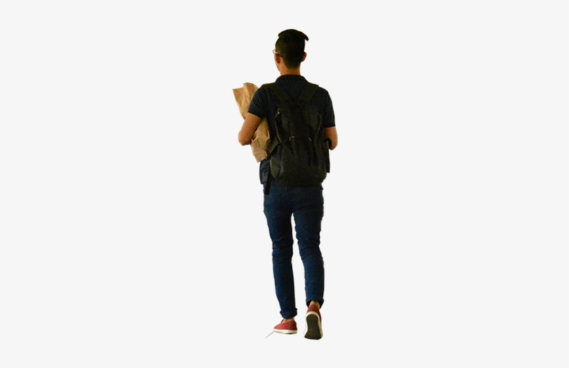 Young Man Carrying A Grocery Bag - People Doing Groceries Png, transparent png #847876