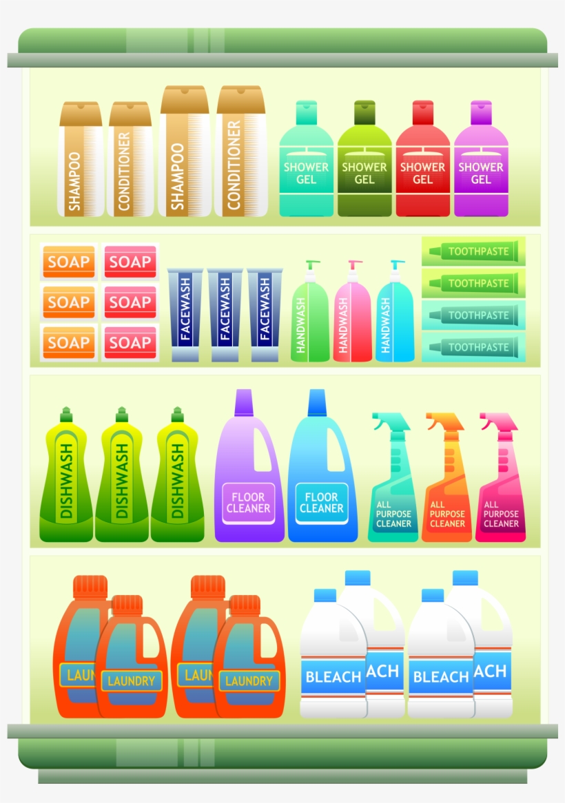 Grocery Vector Background - Goods On Shelf Icon, transparent png #847931