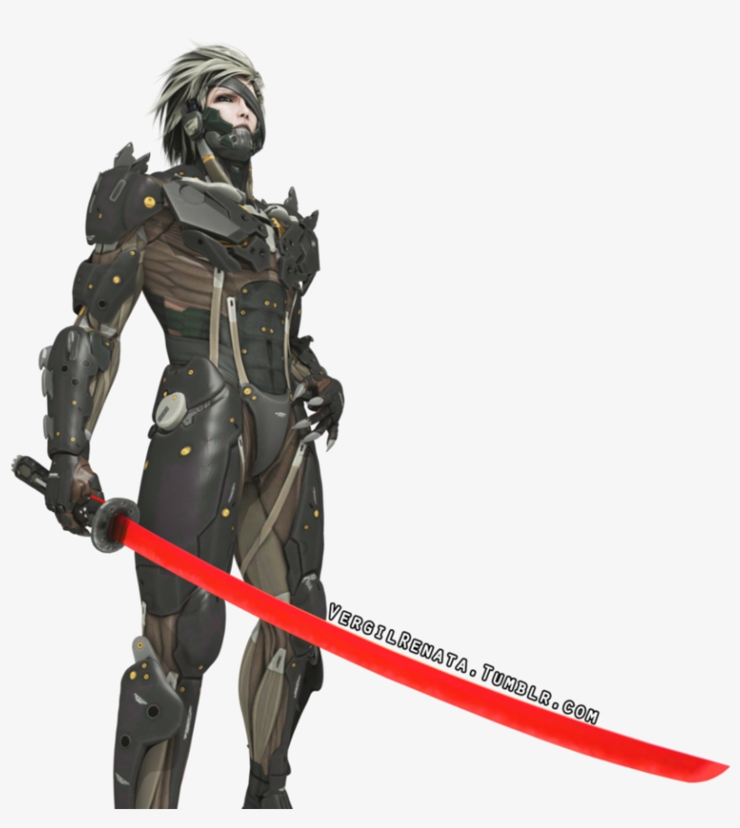 Raiden Transparent Sword - Metal Gear Rising Revengeance Anime, transparent png #848322