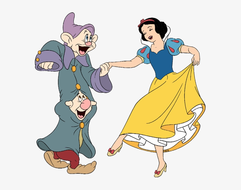 Dwarf Clipart Dancing - Snow White Dwarfs Dancing, transparent png #848425