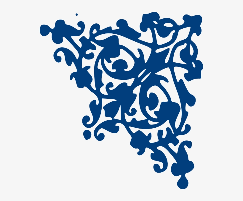 Small - Royal Blue Corner Border, transparent png #848636